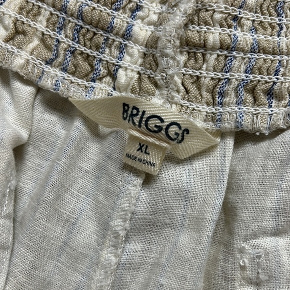 BRIGGS Bohemian Linen shorts plus size women’s XL casual chic summer - Picture 6 of 7